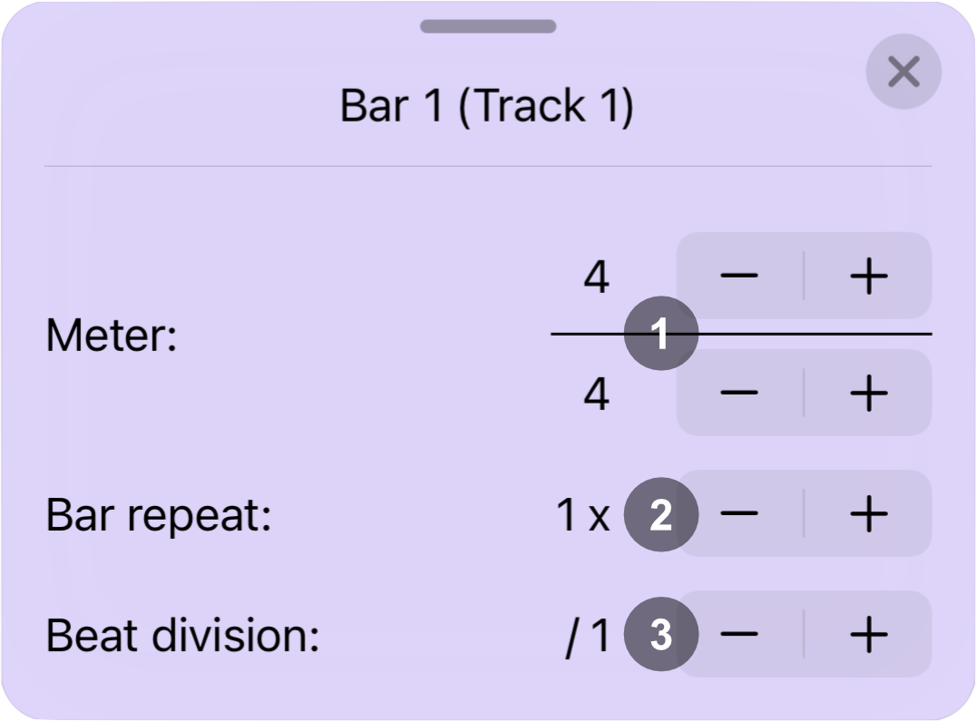 Bar sheet