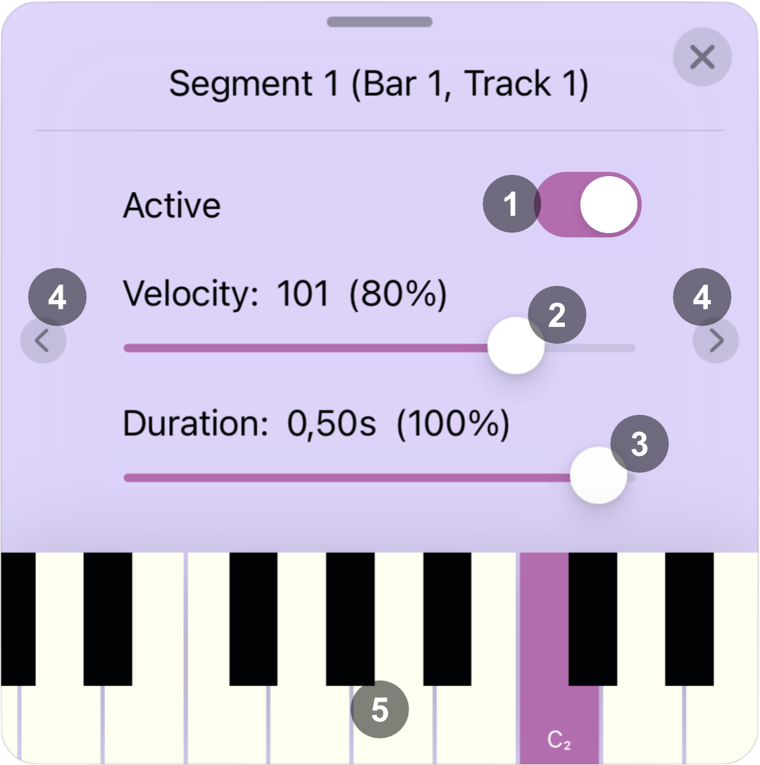 Segment sheet